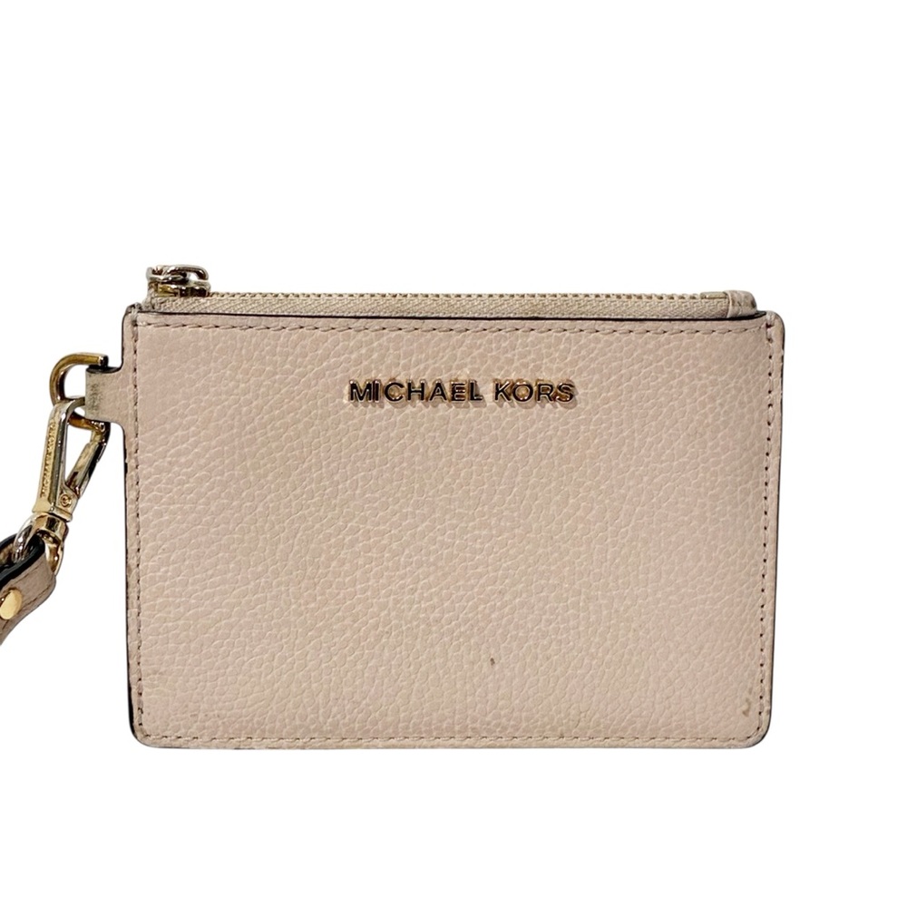 MICHAEL Michael Kors Jet Set Leather Coin Purse Wristlet Card Holder